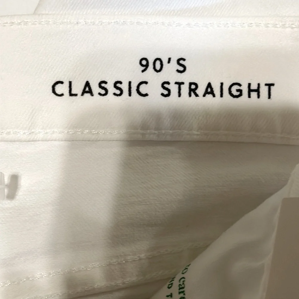 J.Crew 90's Classic Straight Leg Jean in White Wash